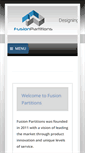 Mobile Screenshot of fusionpartitions.com
